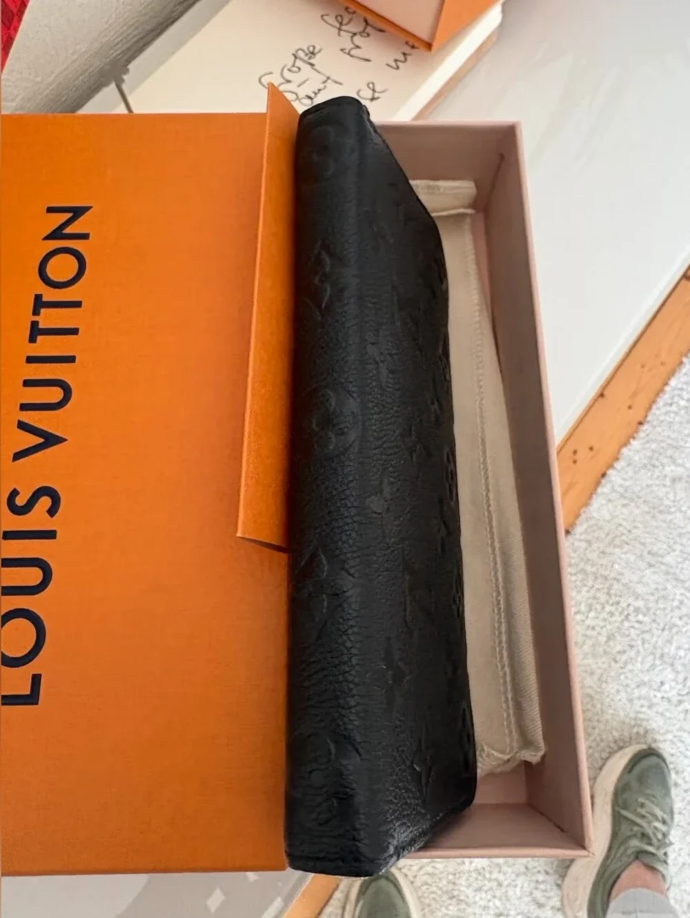 Louis Vuitton Black Clémence Wallet